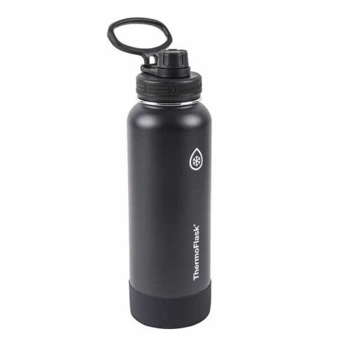Thermoflask Vacuum Insulated Stainless Steel Water Bottle Double Wall 40oz (RED)