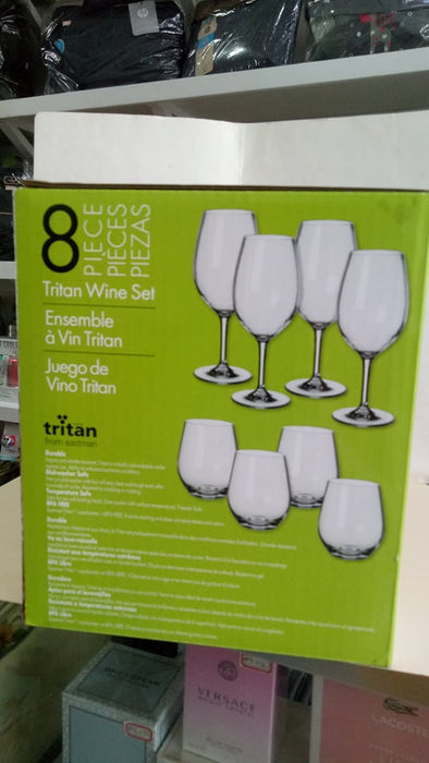 Tritan Wine Set, 8 Piece  8-Piece (NOTE: unbreakable under normal use)