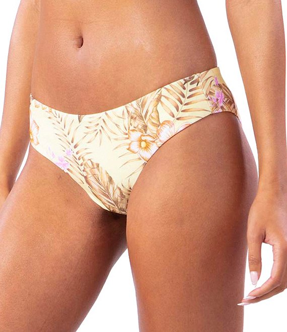 Rip Curl Playa Bella Cheeky Coverage Hipster Top and Bottom - Floral Print, Small