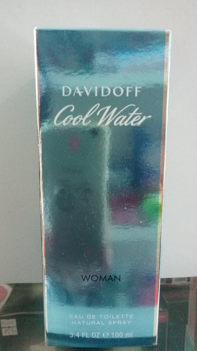 Davidoff Cool Water Eau De Toilette Natural Spray for Women, 100ml 3.4 Ounce