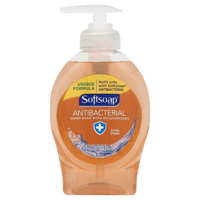 Softsoap Crisp Clean Antibacterial Liquid Hand Soap with Moisturizers, 5.5 Ounce (Orange available)