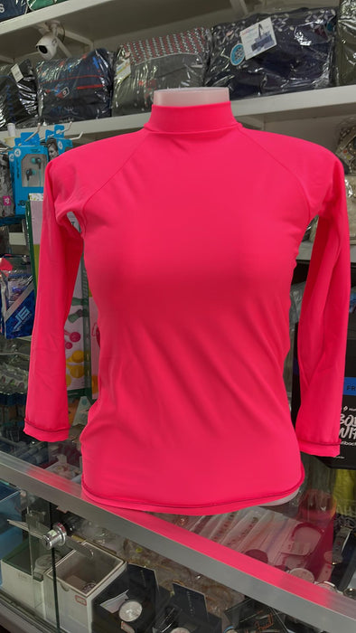 Rip Curl Rash vest long Sleeve Surf T-Shirt (Pink - Size 16)