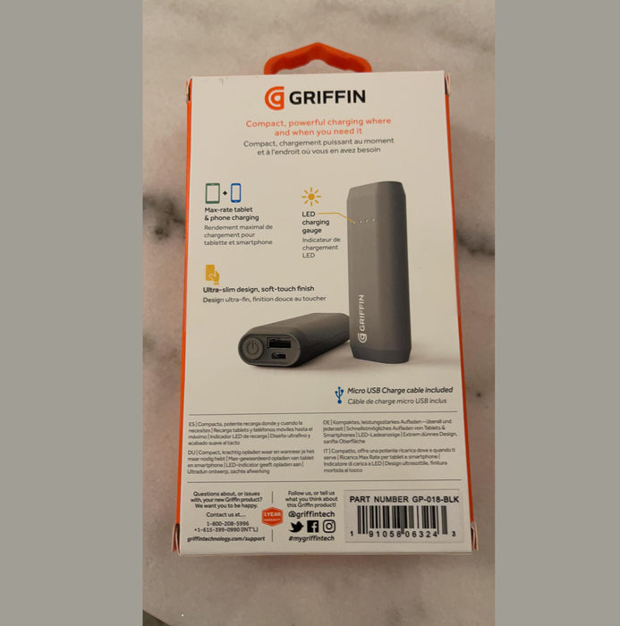 Griffin Reserve Power Bank, 4000mAh