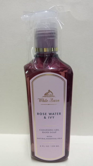 BATH AND BODY WORKS WHITE BARN ROSE WATER & IVY Cleansing Gel Hand Soap