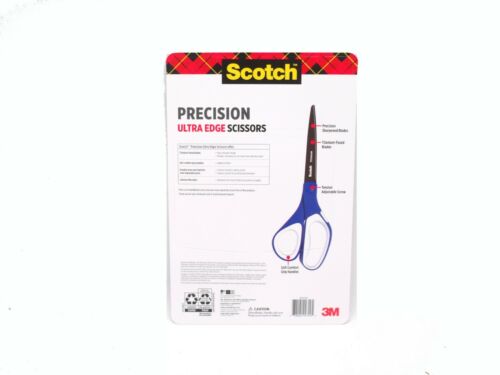 Scotch Scissors 3M 8 inch Precision Ultra Edge Titanium Blades Soft Grip