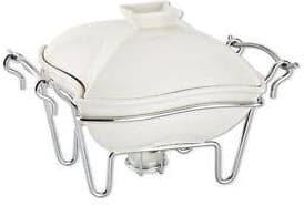 Godinger “Siena” White Covered Baker, 1 Qt.