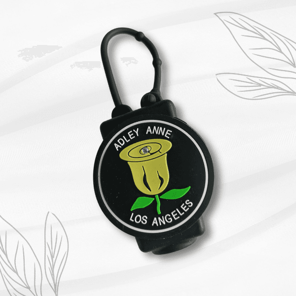 Adley Anne Hand Sanitizer Case – Yellow Rose