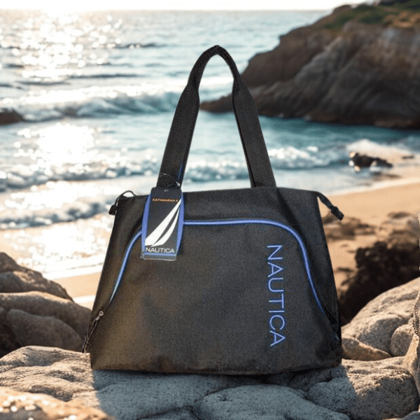 Nautica Steward Tote Bag – Black/Blue