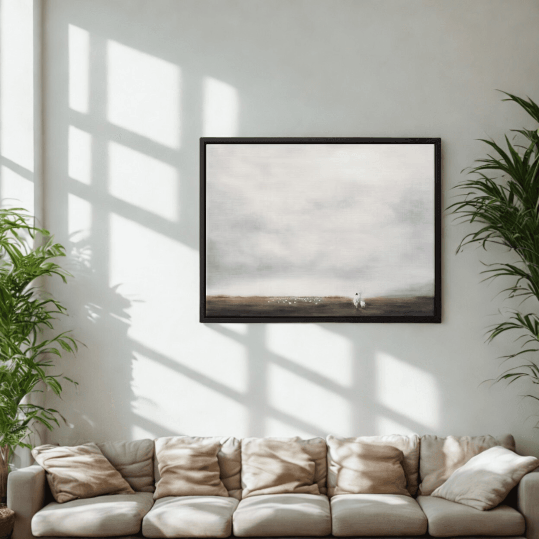 Leaving the 99 - Framed Canvas - Horizontal