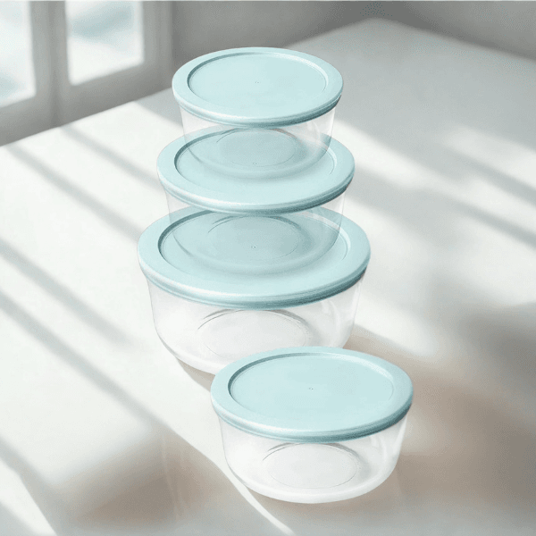 Core Kitchen 4-Piece Glass Food Storage Container Set with Lids