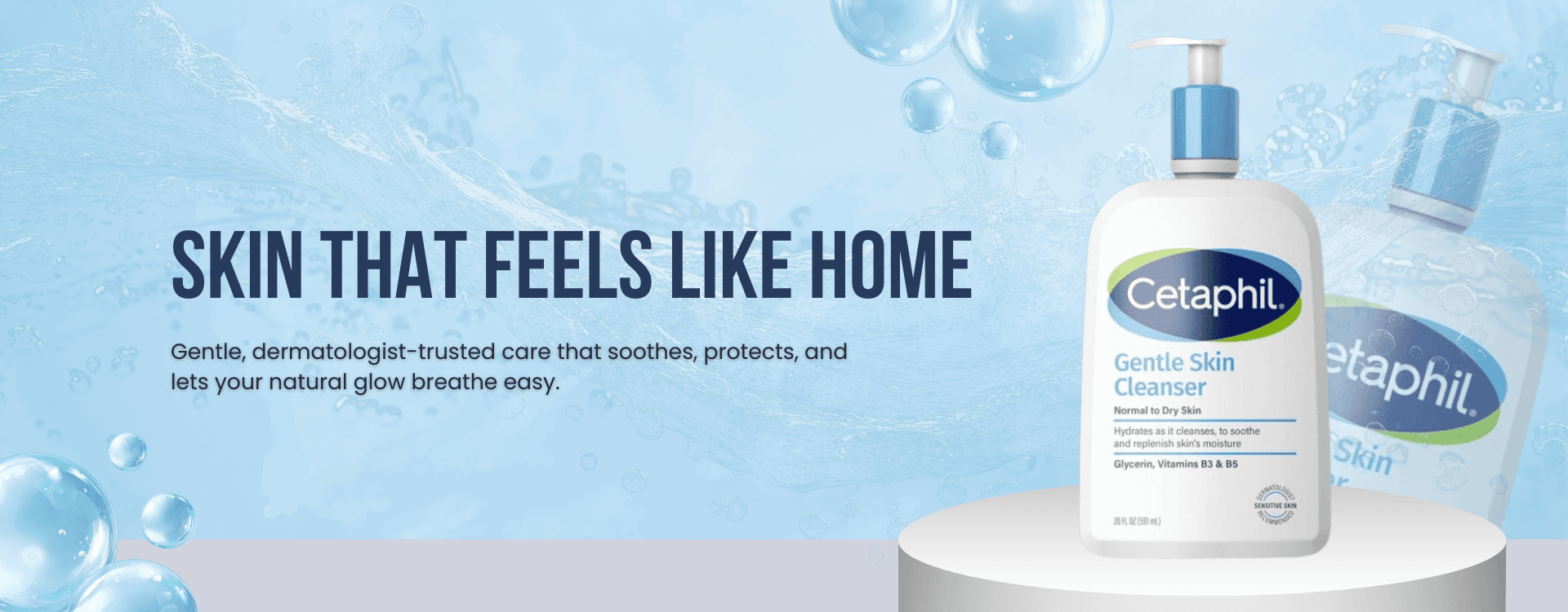 Cetaphil Gentle Skin Cleanser (New Formula) | 20 Fl Oz | 591 ml