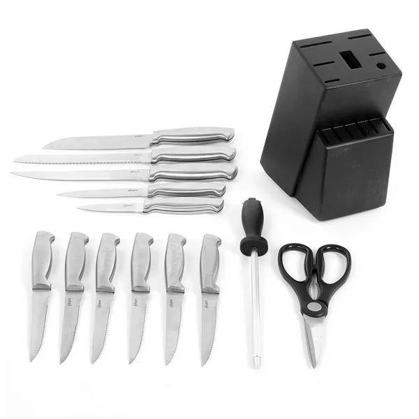 Oster Baldwyn - 14 Piece Stainless Steel Cutlery Block Set