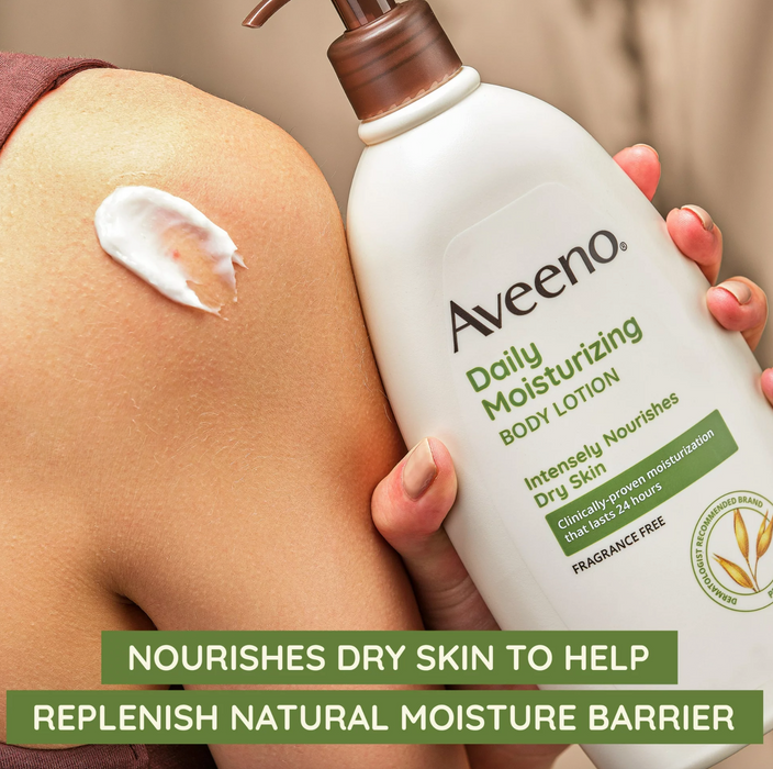 Aveeno Daily Moisture Lotion - Body Lotion with Soothing Oat 24 Fluid Ounce