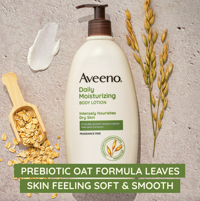 Aveeno Daily Moisture Lotion - Body Lotion with Soothing Oat 24 Fluid Ounce