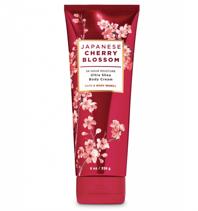 Bath and Body Japanese Cherry Blossom Intense Moisturizing Body Cream 8 Oz / 226