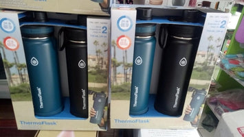 ThermoFlask 24oz Spout Bottle - Blue(1 lid)