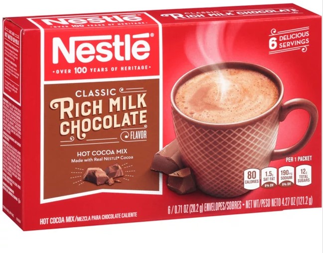 Nestle Classic Rich Milk Chocolate Hot Cocoa Mix Envelopes