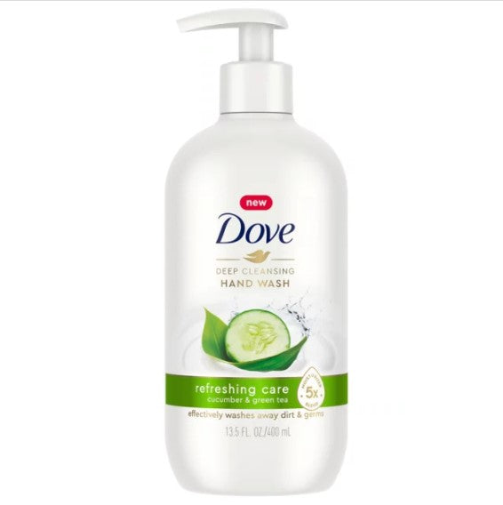 Dove Deep Cleansing Hand Wash Cucumber & Green Tea, 13.5oz