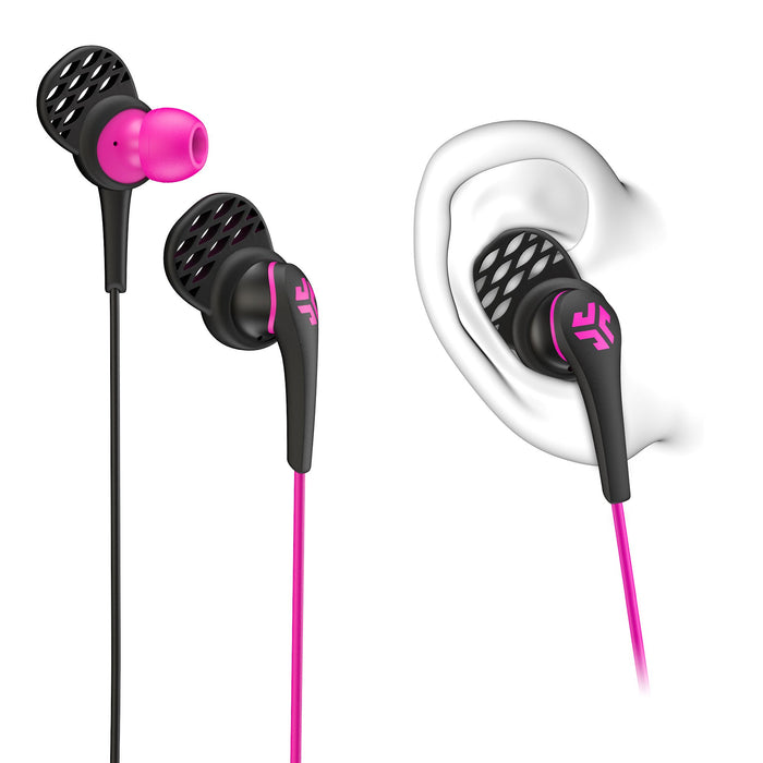 Jlab - Jbuds Pro Premium Metal Earbuds with Mic - Earphones & Headphones (Pink)