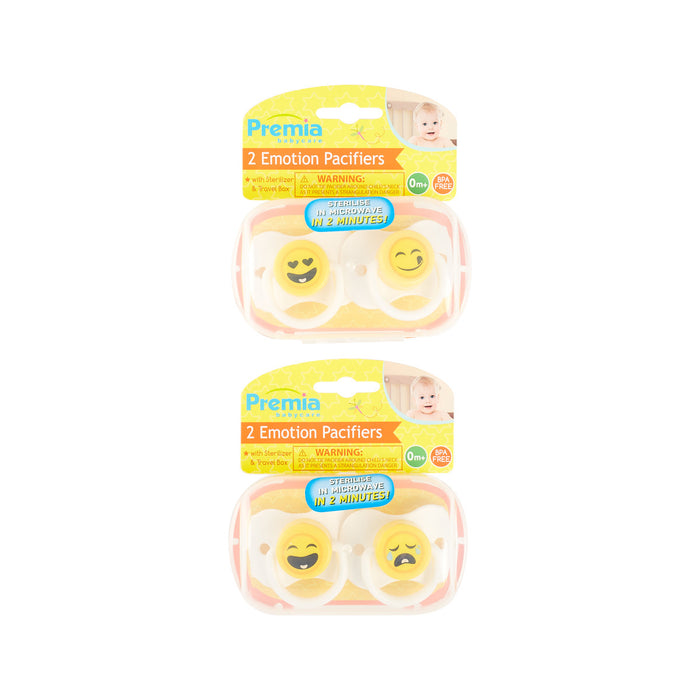 PREMIA BABY 2PK EMOTION PACIFIERS
