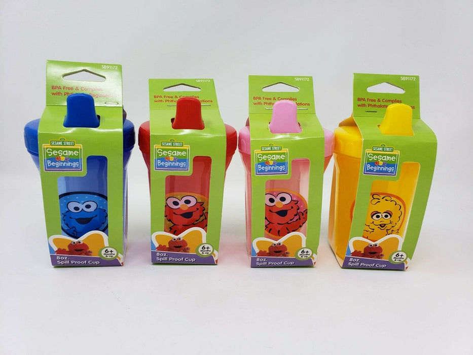 Sesame Street Sesame Beginnings 8oz. Spill Proof Cups