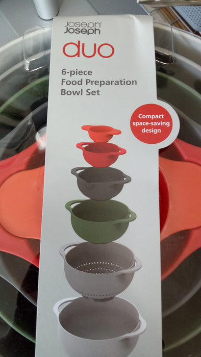 Joseph Joseph Duo 6-piece Food Preparation Bowl Set