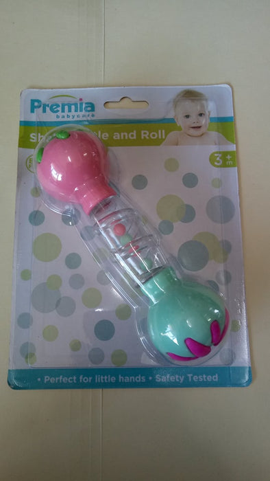 Premia Baby Shake Rattle and Roll 3+m