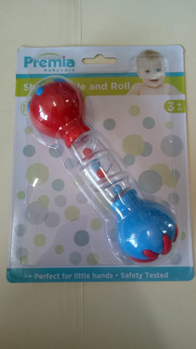 Premia Baby Shake Rattle and Roll 3+m