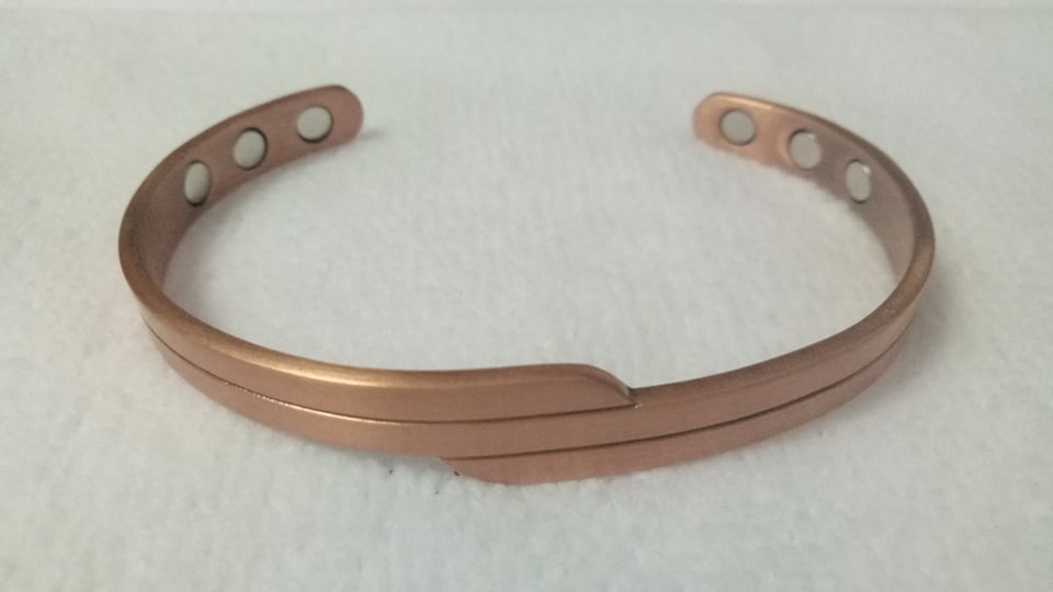 Magnetic Jewelry: Solid Copper Cuff Bracelet Elegance