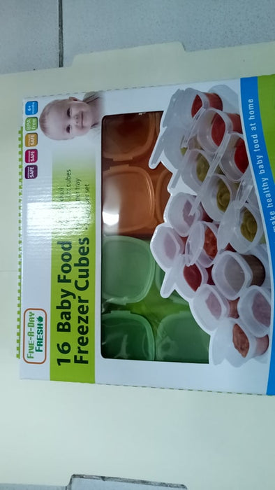 Five-a-Day Fresh 16pc Baby Food Freezer Cubes-Asst