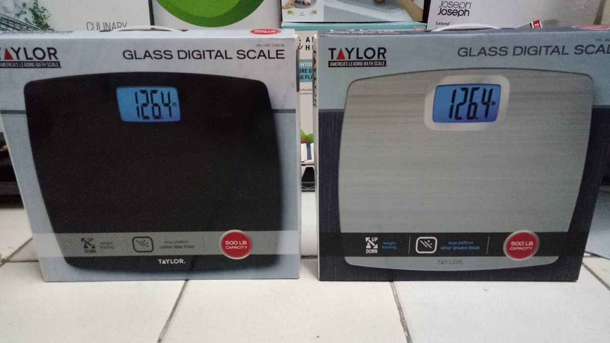 Taylor Weight Tracking Body Scale (Glass digital) - BLACK