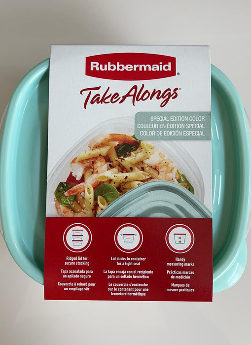 Rubbermaid TakeAlongs 5.2-Cup Deep Square Containers, Pack of 2