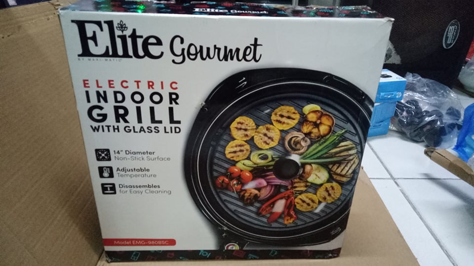 Elite Gourmet - Electric Indoor Grill with Glass lid - 120V — Everyday  Eshopping