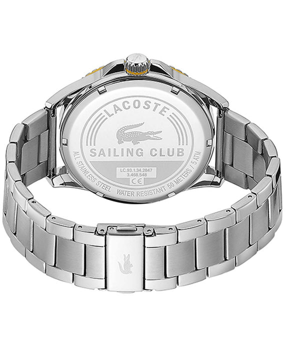 Lacoste Cap Marino Stainless Steel Bracelet Watch 46.1mm in Silver (Metallic) for Men