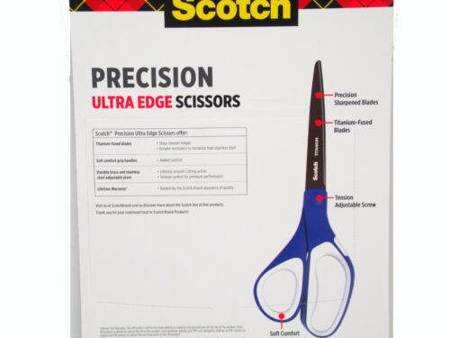 Scotch Precision Ultra Edge 8-Inch Scissors, 3 Pack