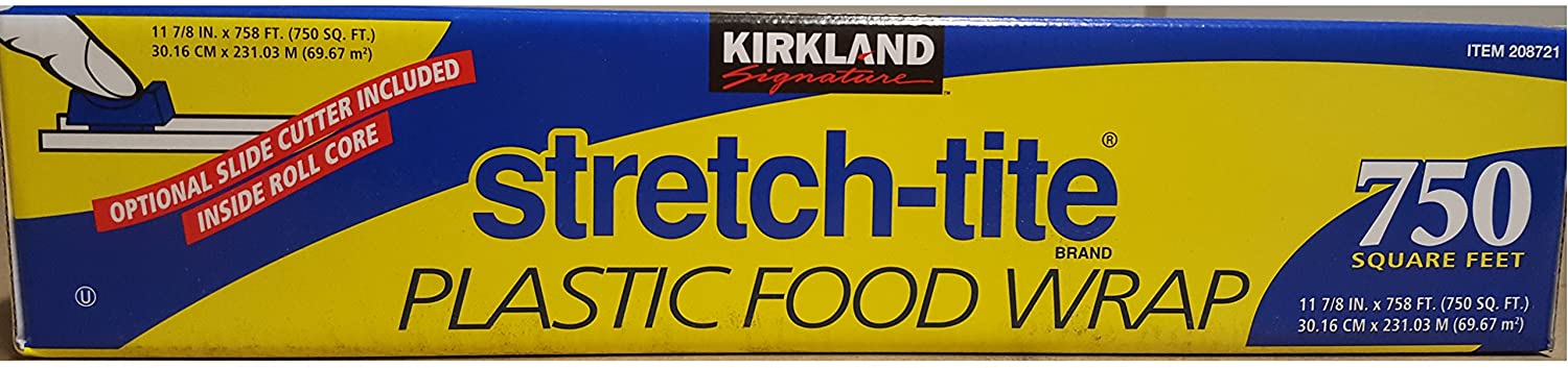 Kirkland Signature Stretch-Tite Plastic Wrap - 11 7/8 x750 feet