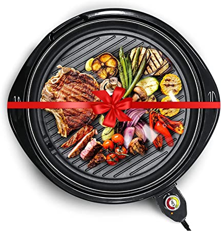 Elite Gourmet - Electric Indoor Grill with Glass lid - 120V