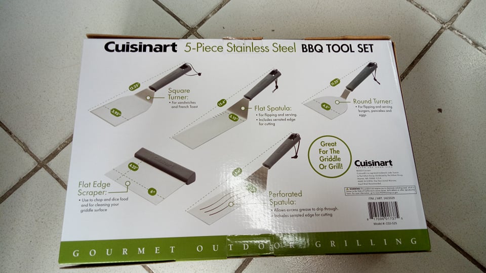 Cuisinart 5-pieces Stainless Steel BBQ Tool Set