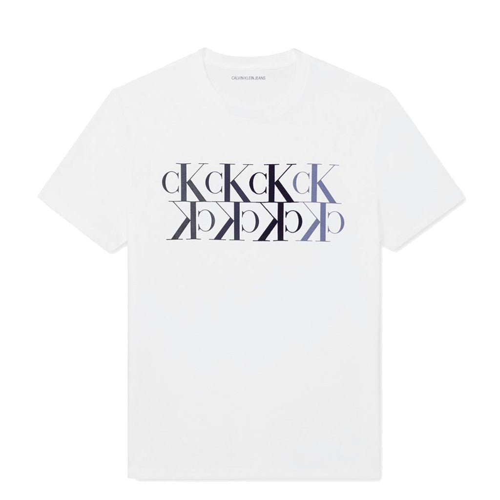 Calvin Klein Jeans Men's Monogram Reflection Logo Graphic T-Shirt