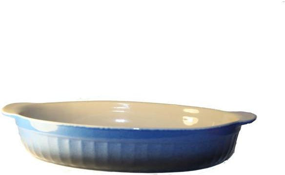Cerutil Stoneware Oval Bakeware Blue – Made in Portugal-Bakeware-eshopping-eshopping