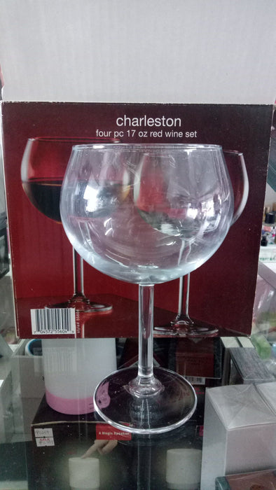 Circleware Charleston 17oz Red Wine Glasses, Set of 4-Glasswares-Circleware-eshopping