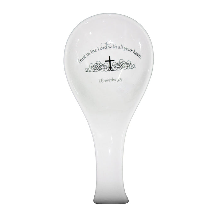 Conventry White Ceramic Soup Spoon-Glasswares-Coventry Daily Blessing-eshopping