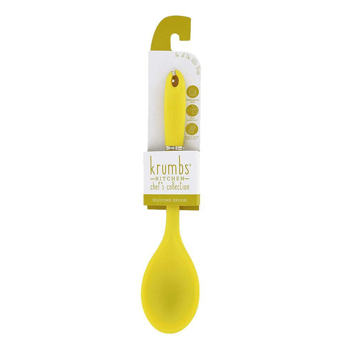 Krumbs Kitchen Chef's Collection Silicone Spoon, Yellow-Spoon-Krumbs Kitchen-eshopping