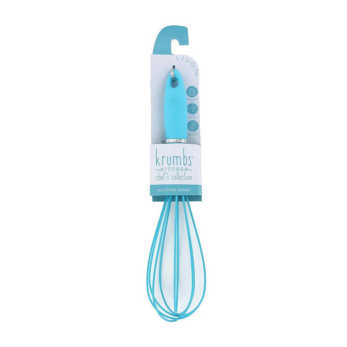 Krumbs Kitchen Chef's Collection Silicone Whisk, Blue-Whisk-Krumbs Kitchen-eshopping