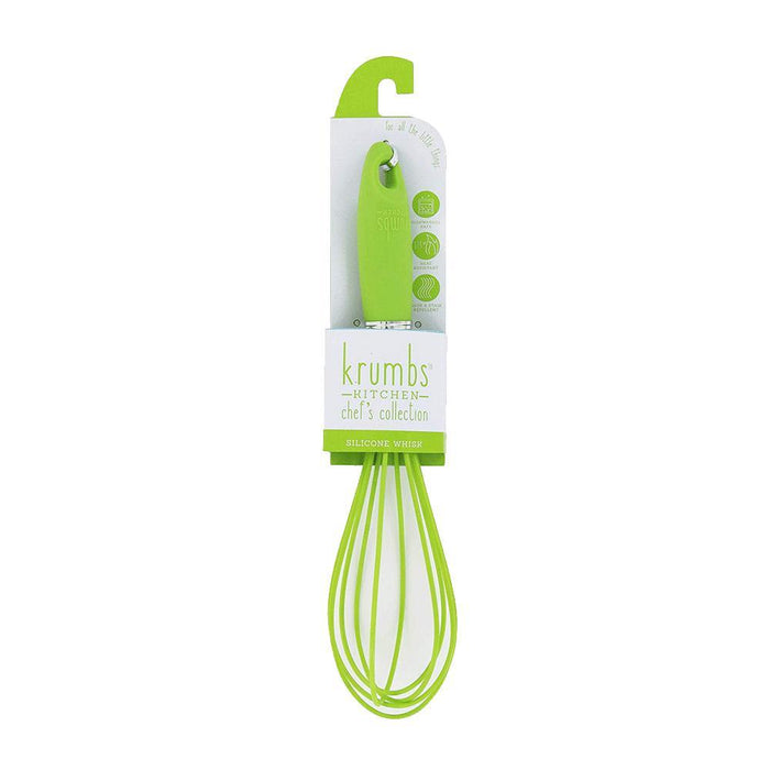 Krumbs Kitchen Chef's Collection Silicone Whisk, Green-Whisk-Krumbs Kitchen-eshopping