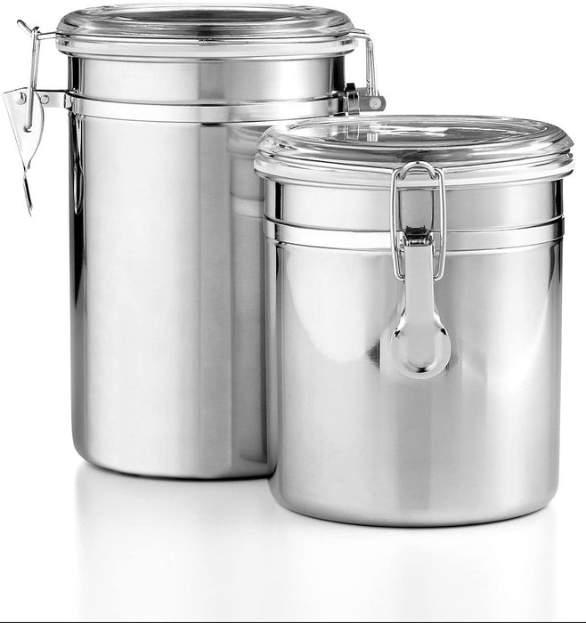 Martha Stewart 2 Piece Stainless Steel Canister Set-Eshopping Philippines-eshopping