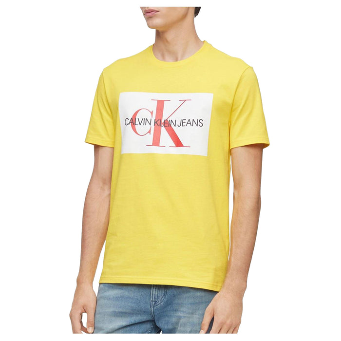 Men's Monogram Logo-Print T-Shirt, (Yellow)-Apparel-Macy's-Small-eshopping