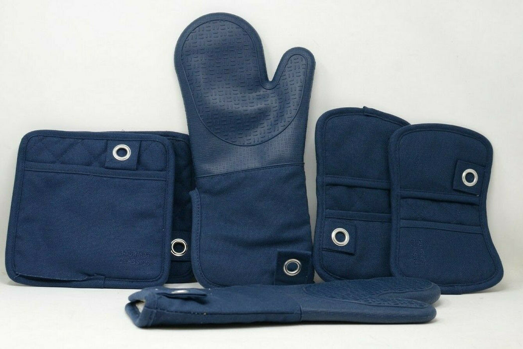 Gourmet Classics Non-Silicone Grip Heavy Duty Oven Mitts