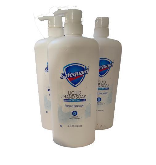 Safeguard Liquid Hand Soap, Micellar Deep Cleansing, Fresh Clean Scent (40 oz.)