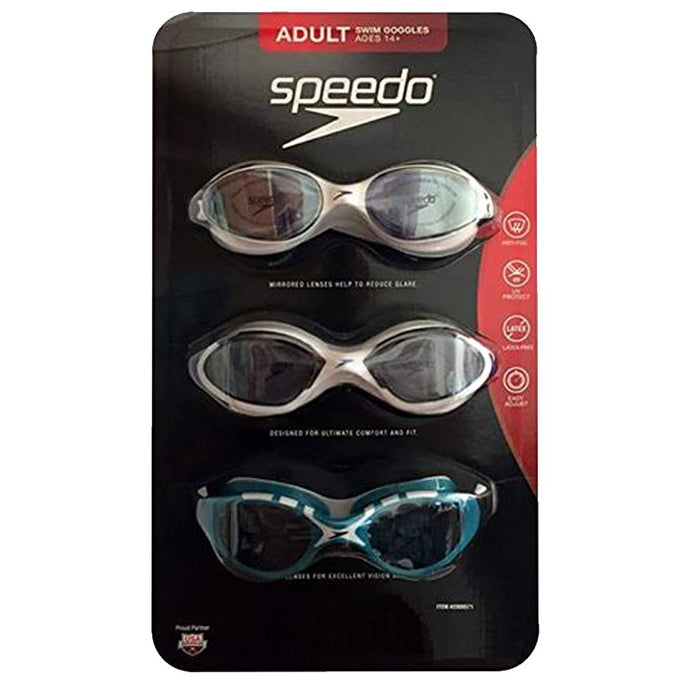 Speedo Adult Swimming Goggles (sold per piece,available color: white & blue)-Swimming-Marshalls-eshopping